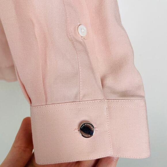 The Kooples Blush Pink Button Down Long Sleeve SIZE LARGE Mens Unisex - Picture 2 of 6